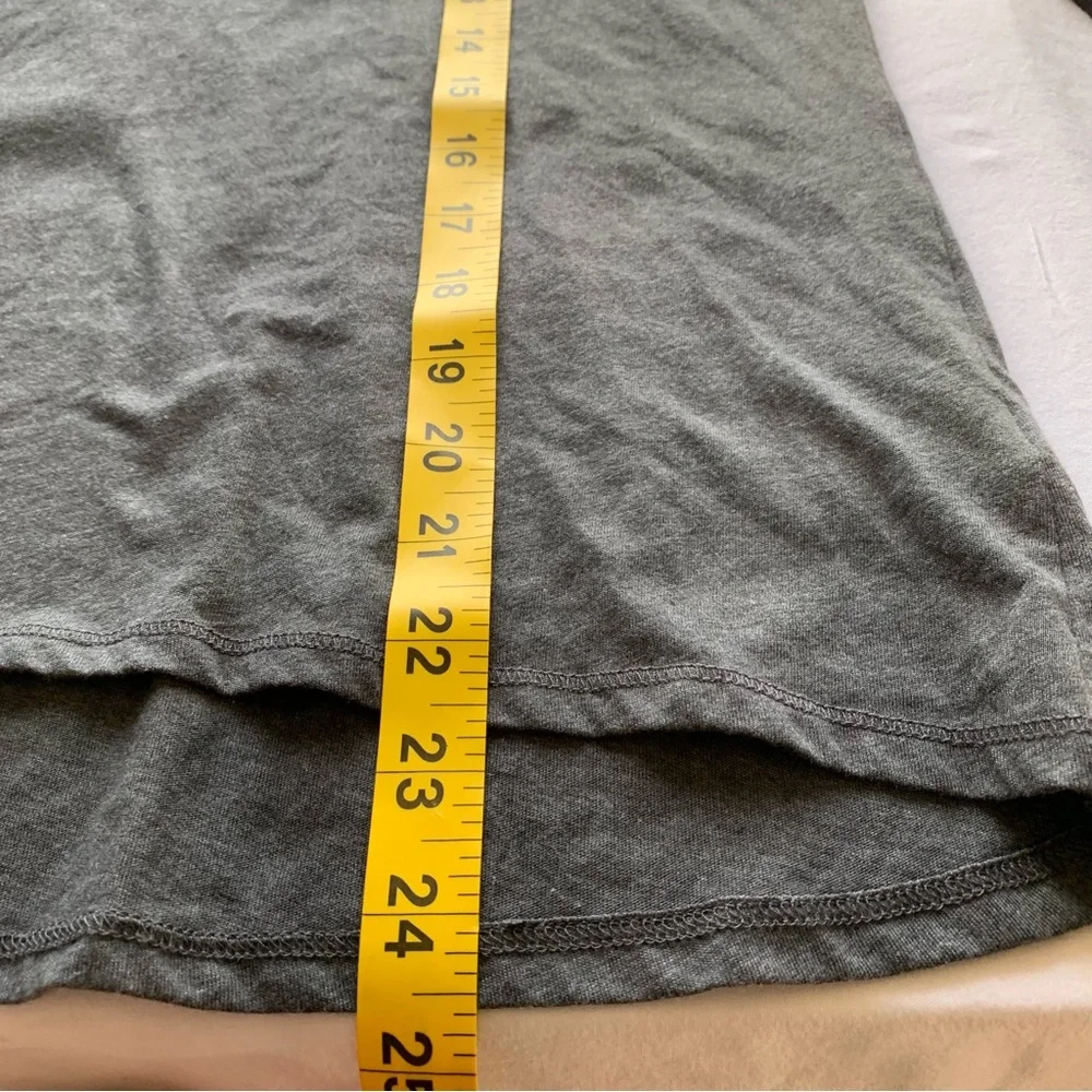 Justice Unisex Gray Logo Print Long Sleeve Top Size 16/18 Plus Cottonblend Basic